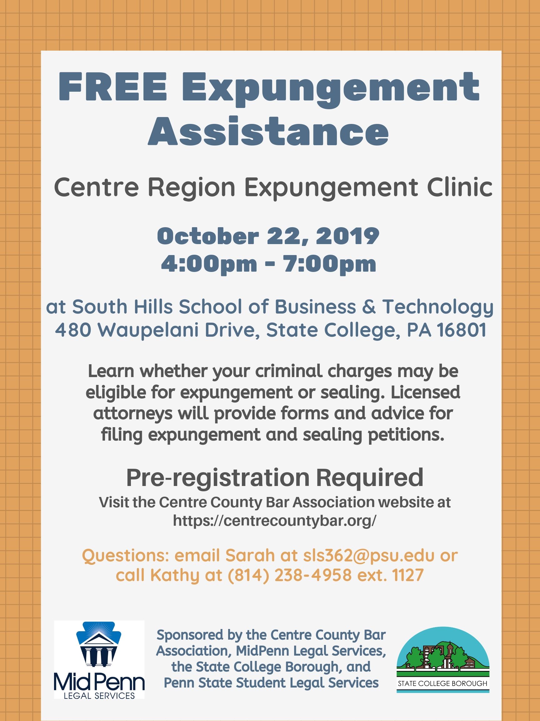 Expungement Clinic Flyer